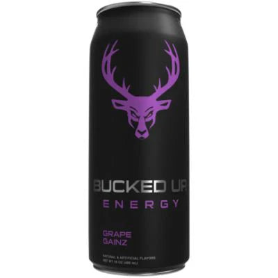 Bucked up energy Grape Gainz 473ml