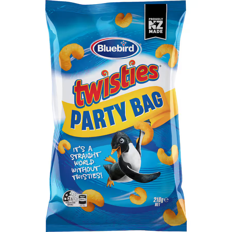 Bluebird Twisties (New Zealand) 70g BEST BEFORE 26th OCTOBER 2025