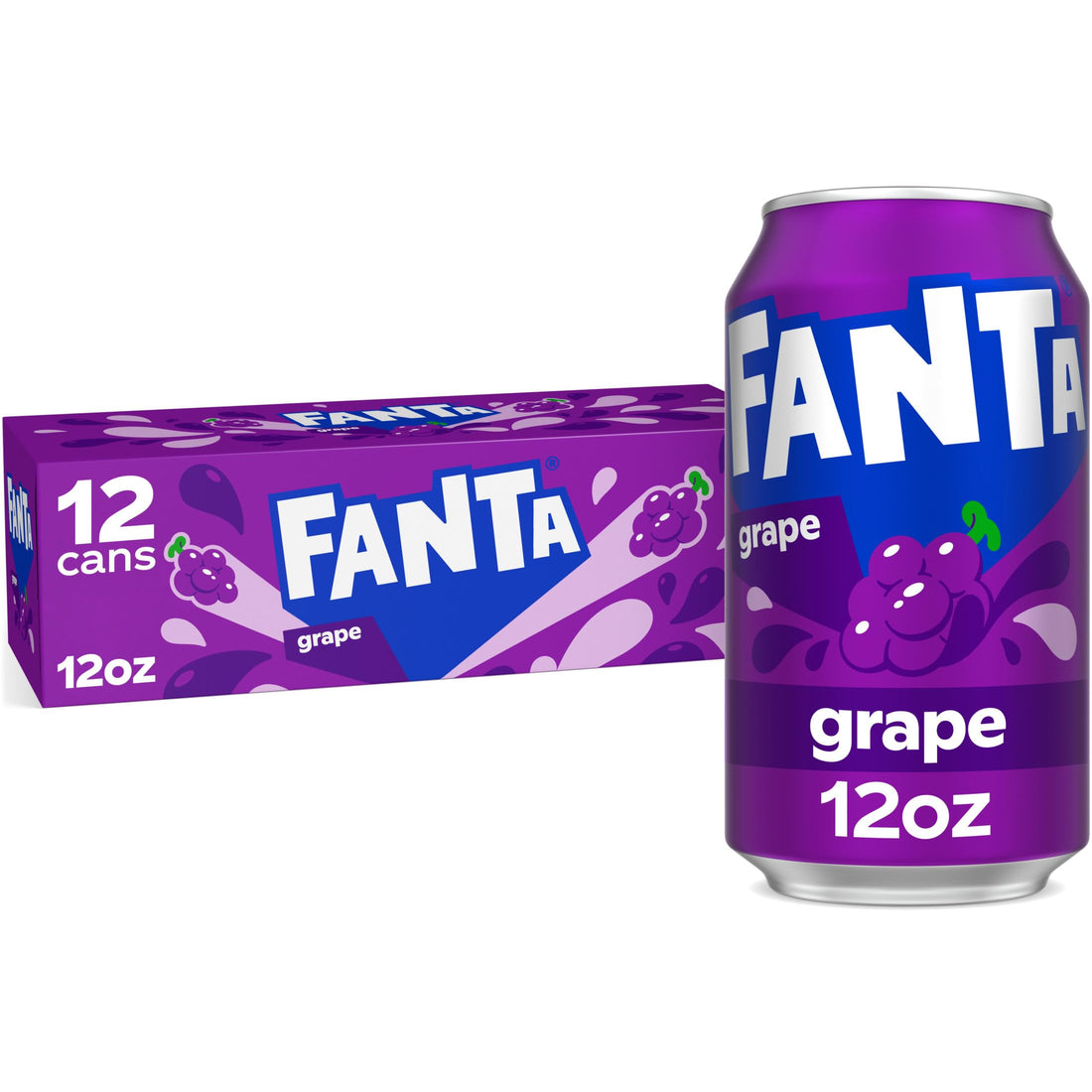 Case of 12 Fanta Grape Soda 355ml