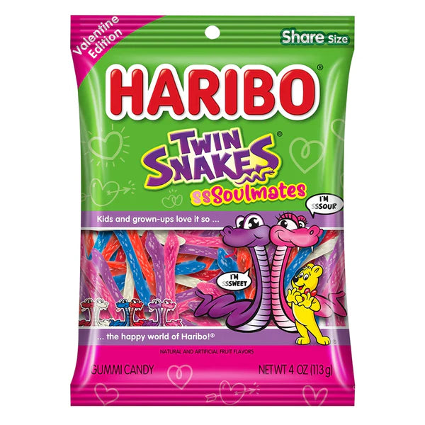 Haribo Twin Snakes SSSoulmates 113g
