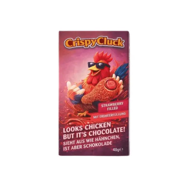 Crispy Cluck Strawberry Filled Chocolate 48g