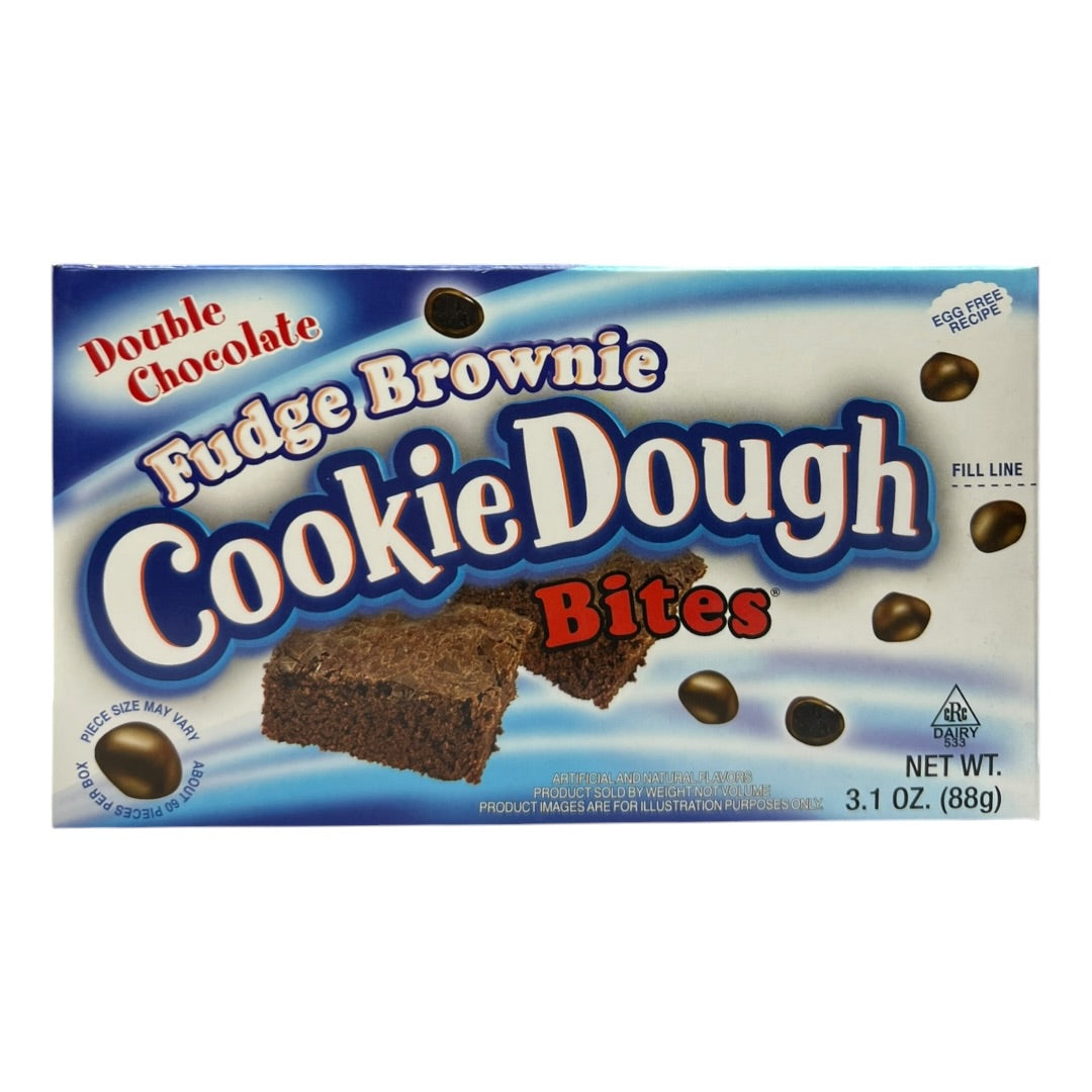Cookie Dough Bites Double Chocolate Fudge Brownie Theatre Box 88g