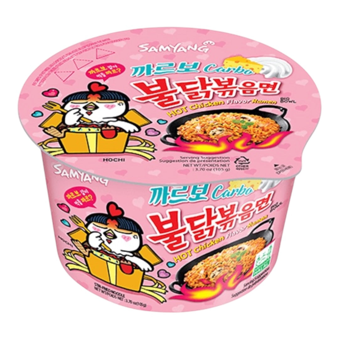 Samyang Buldak Carbo Hot Chicken Flavour Ramen Big Bowl 105g