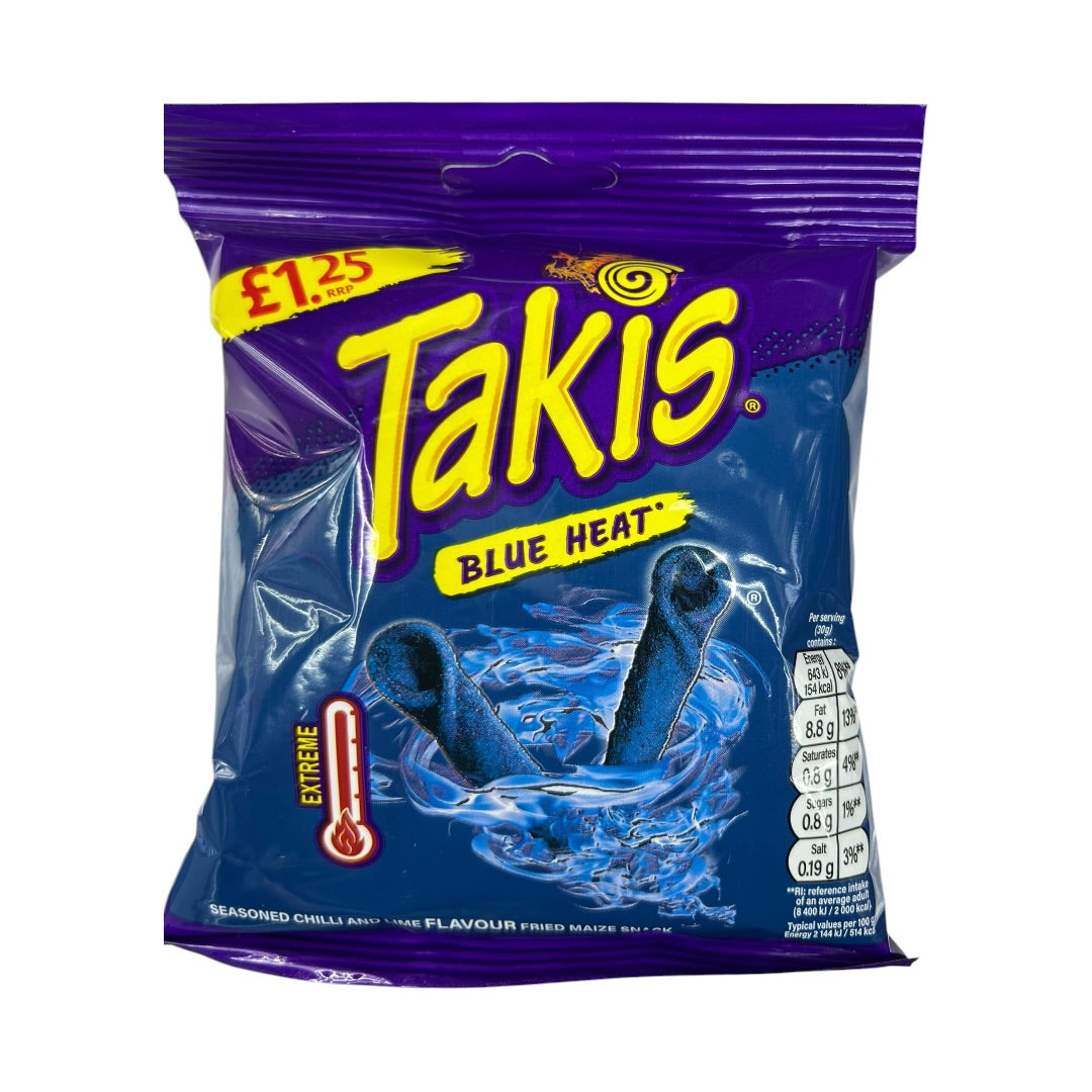 Takis Blue Heat Chilli & Lime Fried Maize Snack 57g