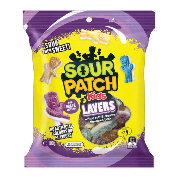 Sour Patch Kids Layers Grape 190g