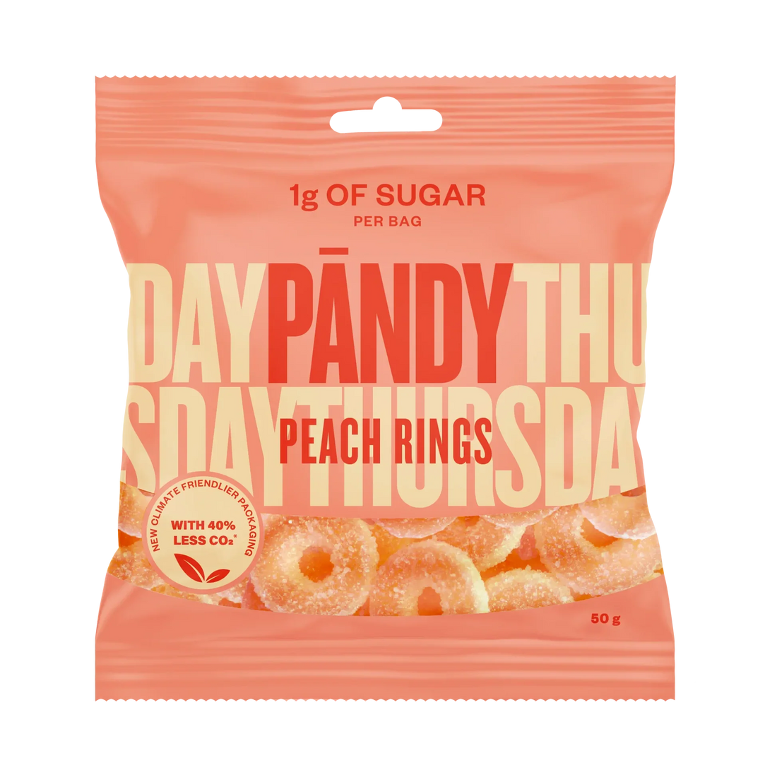Pändy Peach Rings Candy 50g (Sweden)