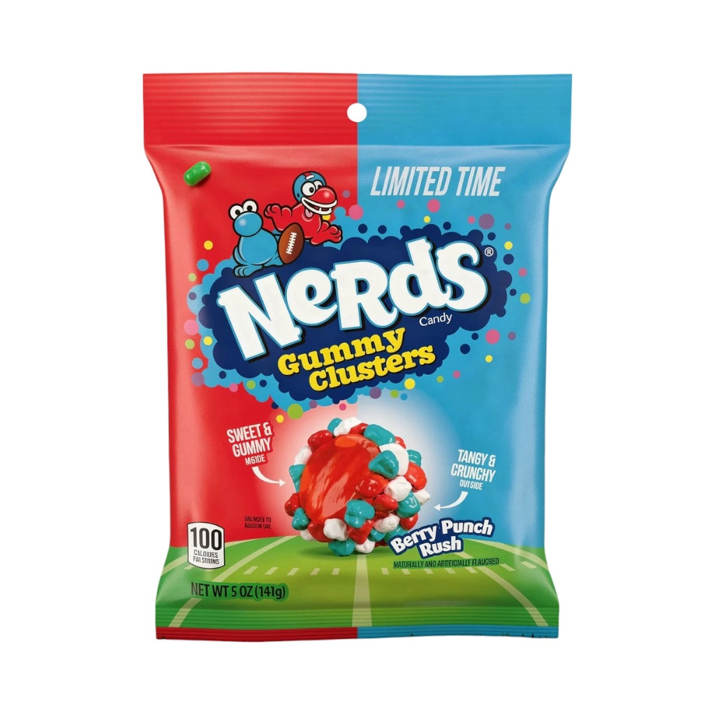 Nerds Gummy Clusters Stand Up Bag Berry Punch Rush 141g Limited Edition