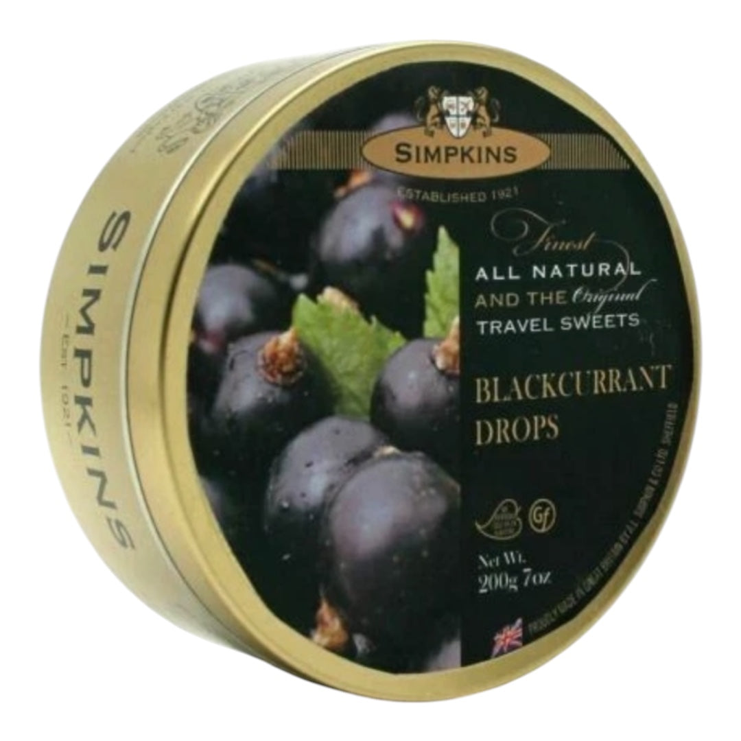 Simpkins Blackcurrant Drops Travel Sweets 200g