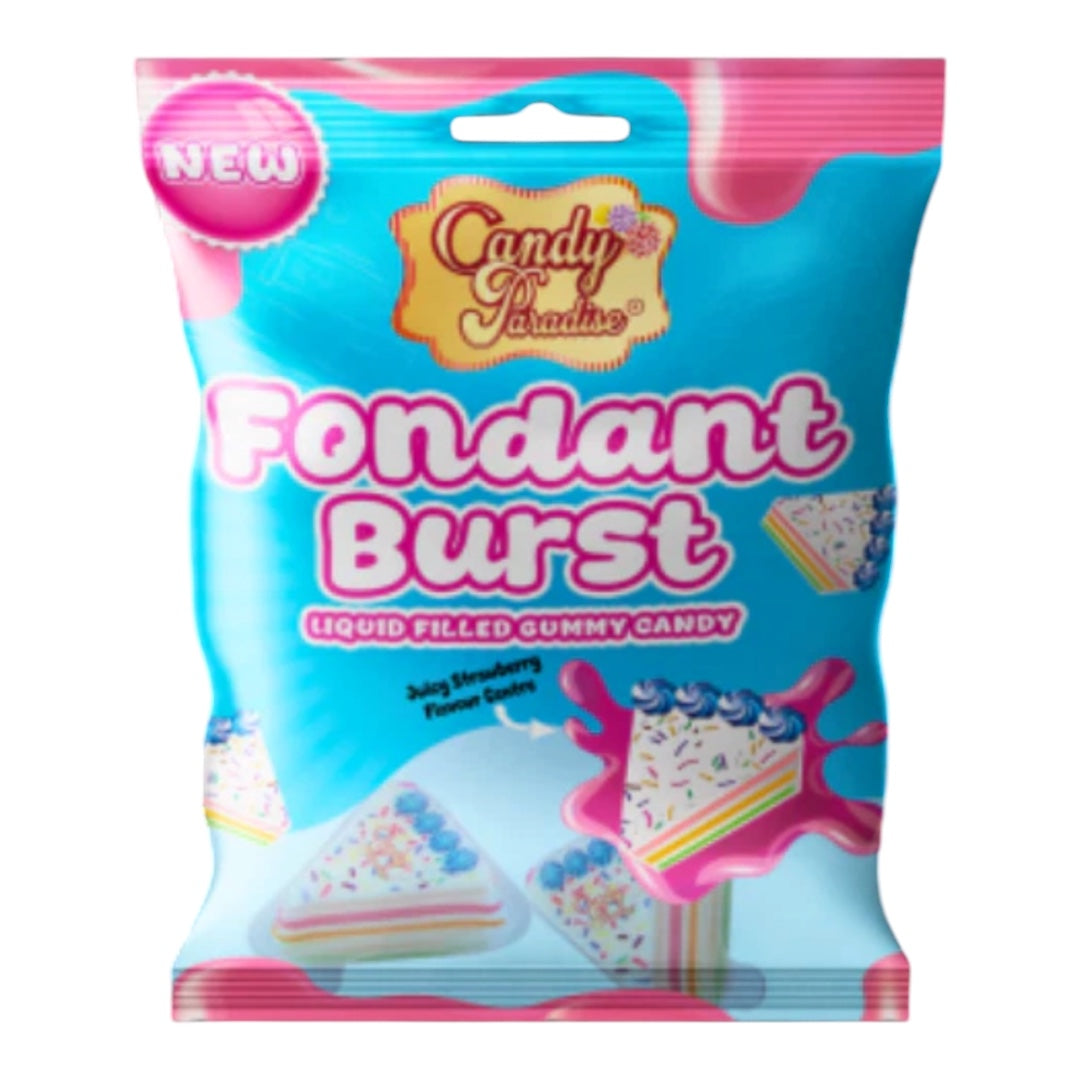 Candy Paradise Fondant Burst Liquid Filled Gummy Candy Baby Strawberry 100g