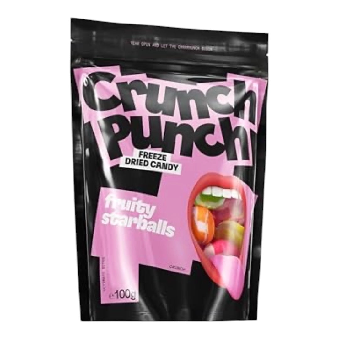 Crunch Punch Freeze Dried Candy Fruity Starballs 100g