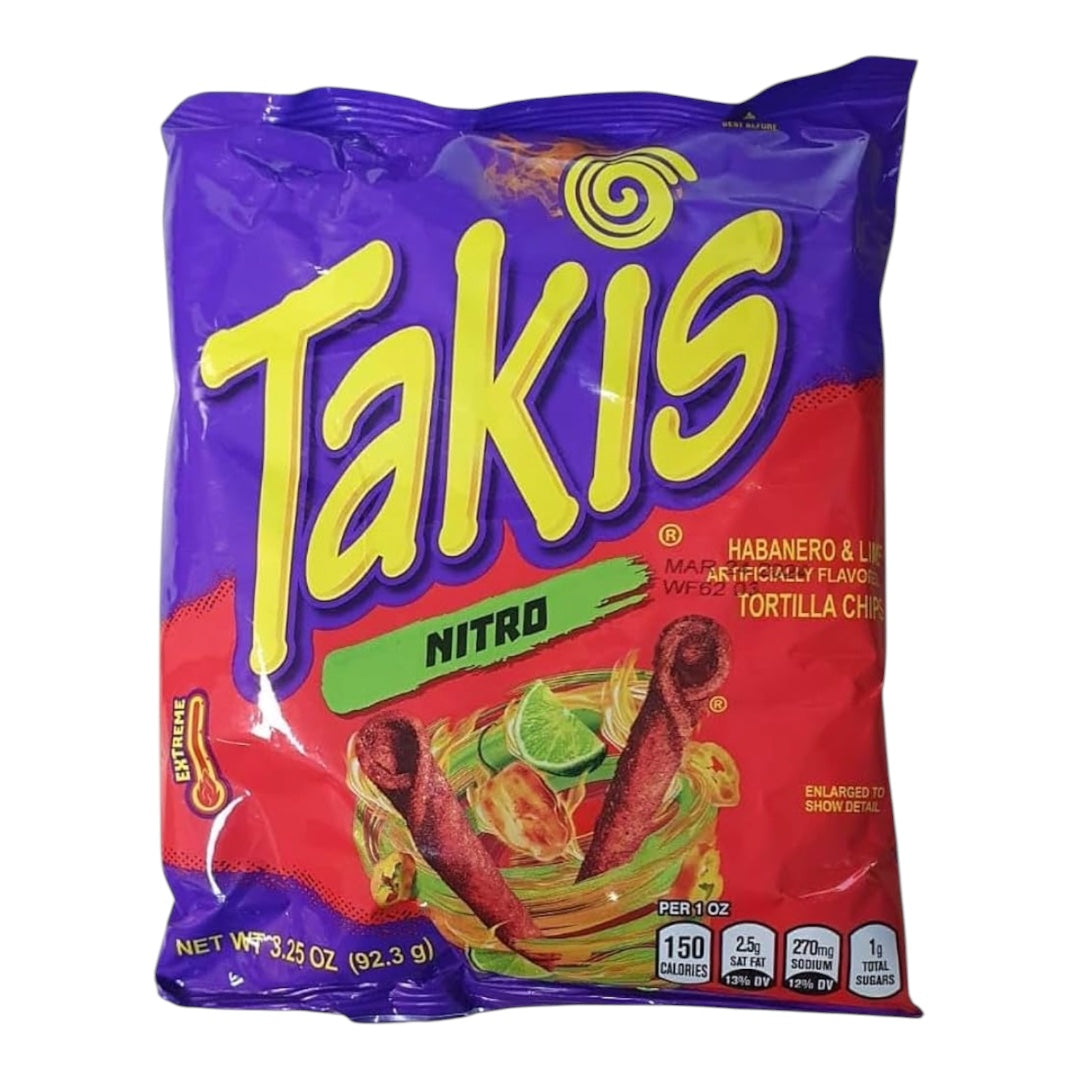 Takis Nitro Habanero & Lime Rolled Tortilla Chips 92.3g