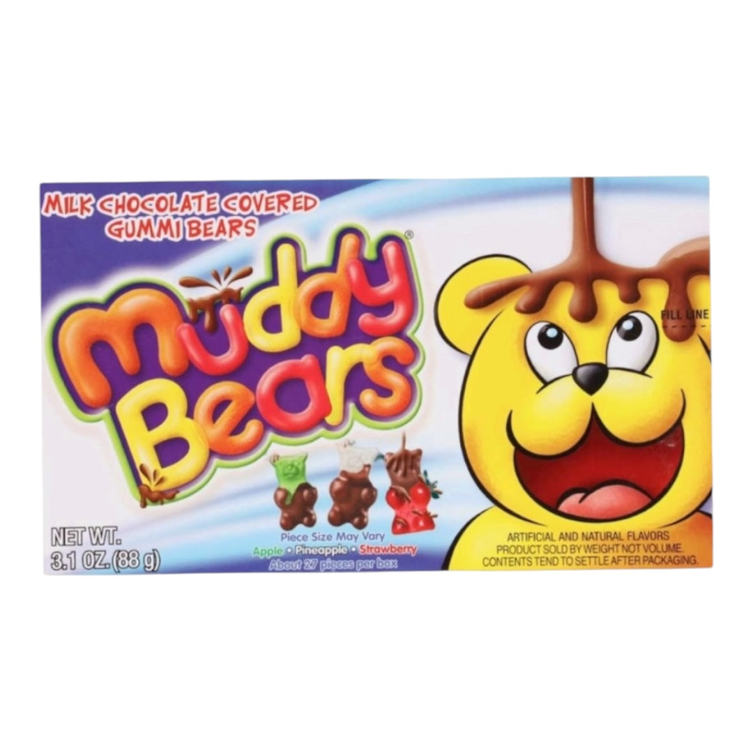 Muddy Bears Milk Chocolate Covered Gummi Bears 88g