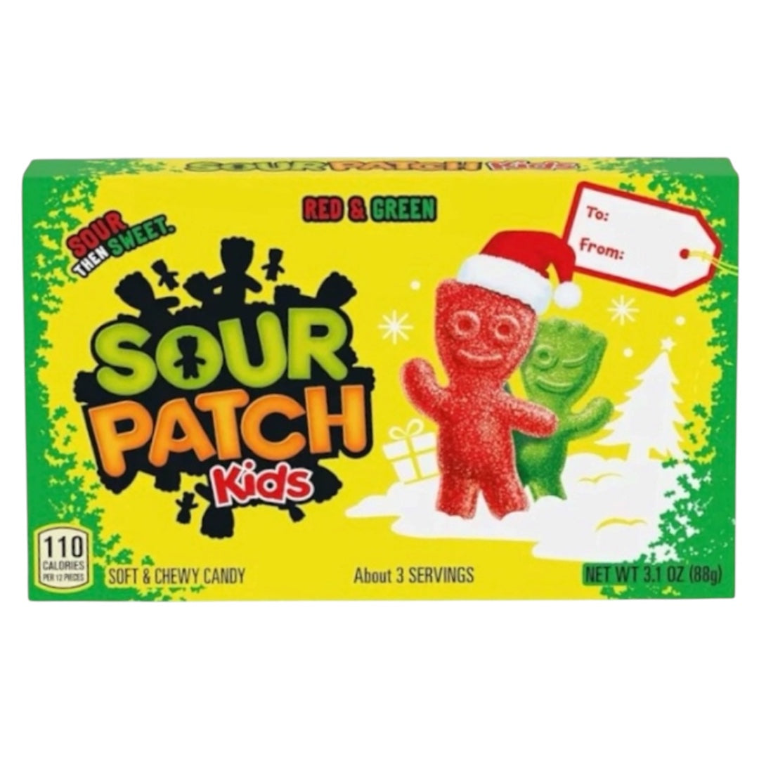 Sour Patch Kids Red & Green Christmas Soft & Chewy Candy 88g