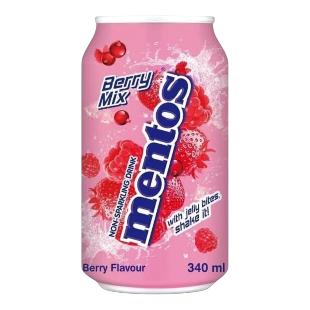 Mentos Berry Mix Non-Sparkling Drink with Jelly Bites – 340ml