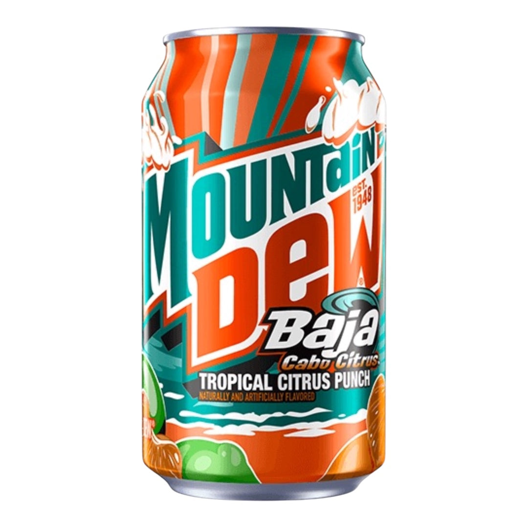 Mountain Dew Baja Blast Cabo Citrus Tropical Citrus Punch 355ml
