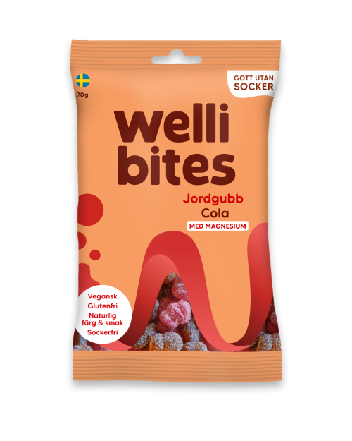Wellibites Strawberry & Cola 70g (Sweden)