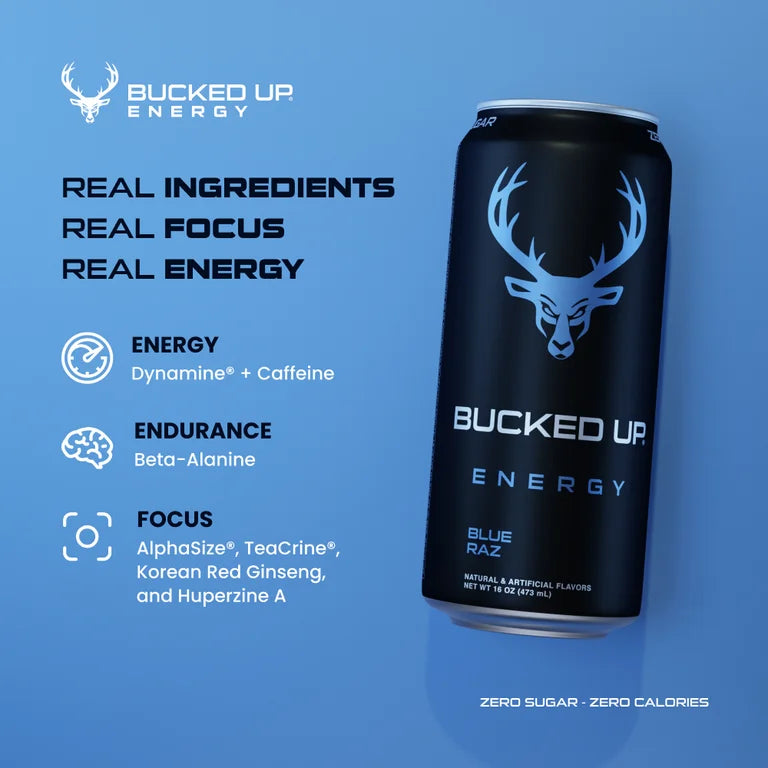 Bucked Up Energy Blue Raz 473ml