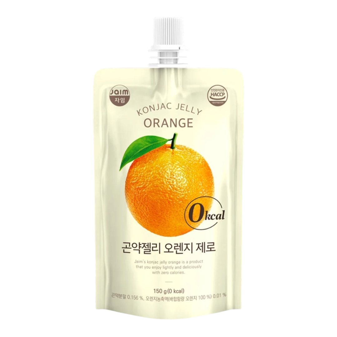 Jaim Konjac Jelly Orange 150g - 0 kcal Korean jelly drink pouch