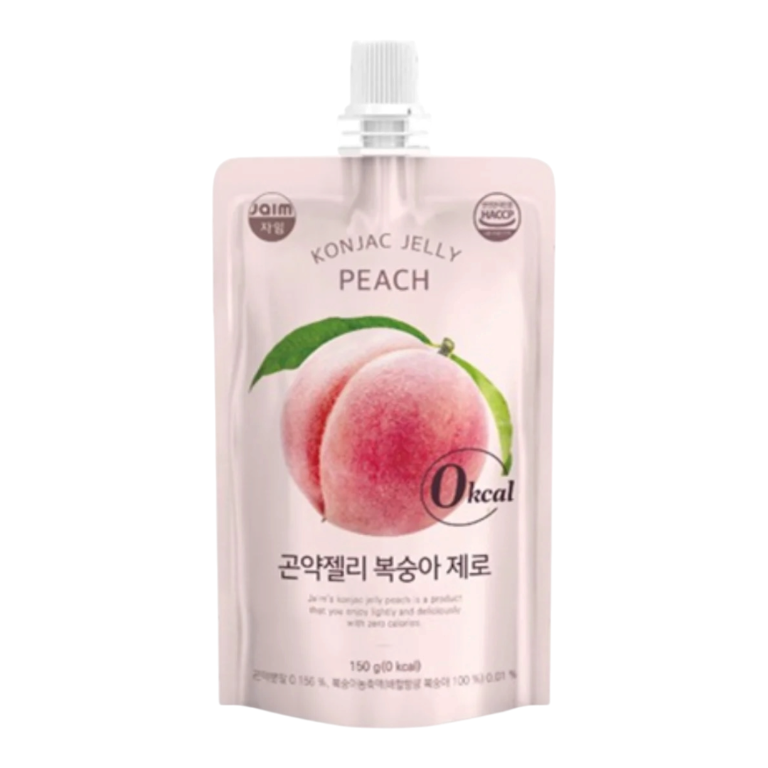 Jaim Konjac Jelly Peach 150g - 0 kcal Korean jelly drink pouch