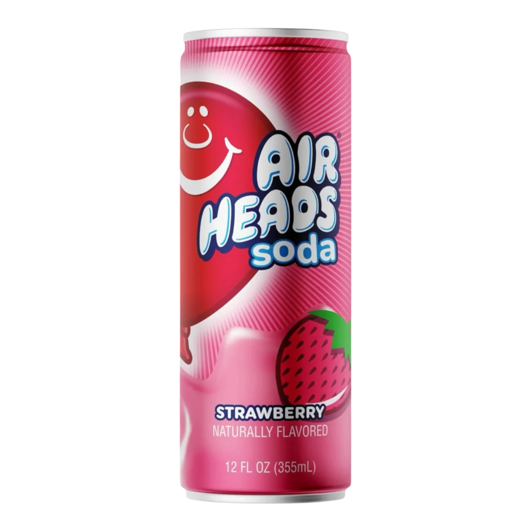 Airheads Soda Strawberry 355ml can