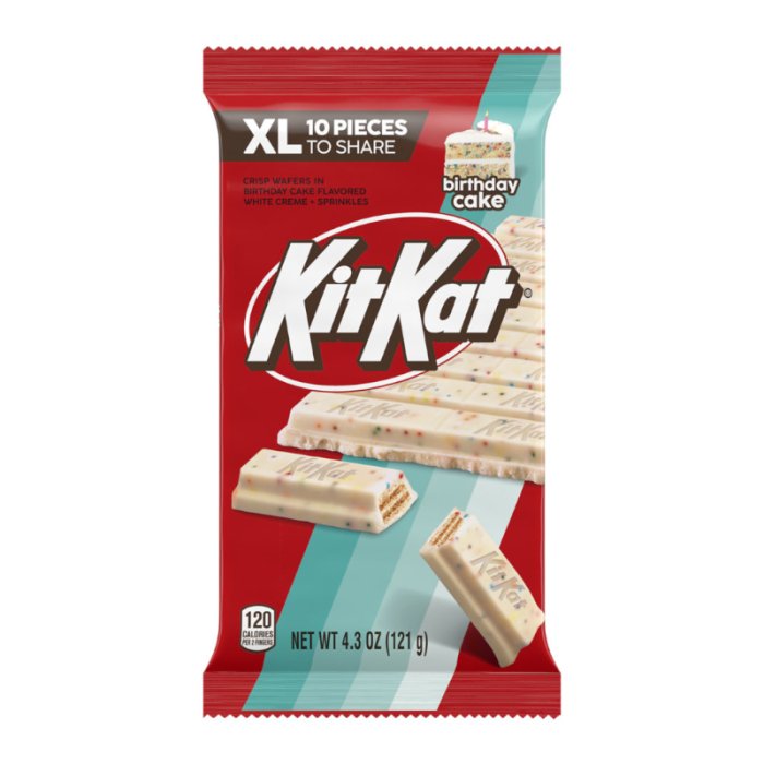 Kit Kat Birthday Cake Flavour XL 121g Best Before December 2025