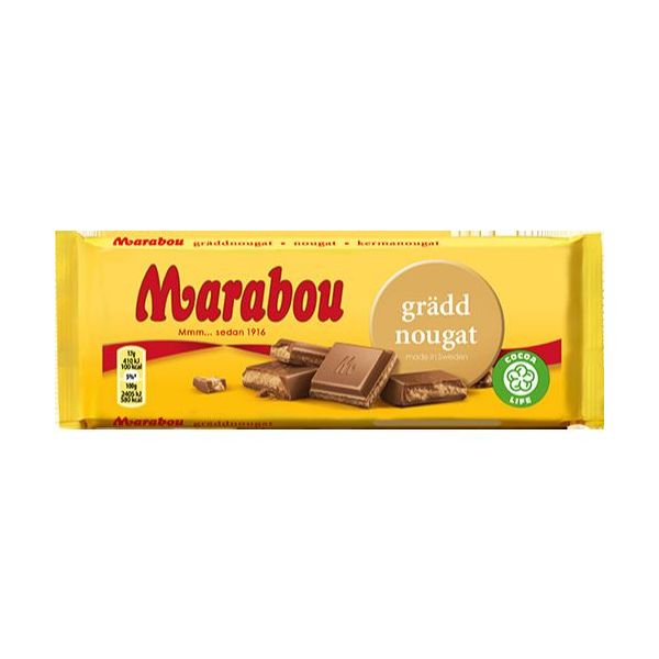 Marabou Creamy Nougat Chocolate Block (Sweden) 100g