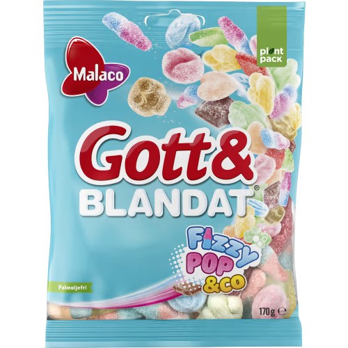 Malaco Good & Mixed Fizzy pop & Co Candy 130g (Sweden)