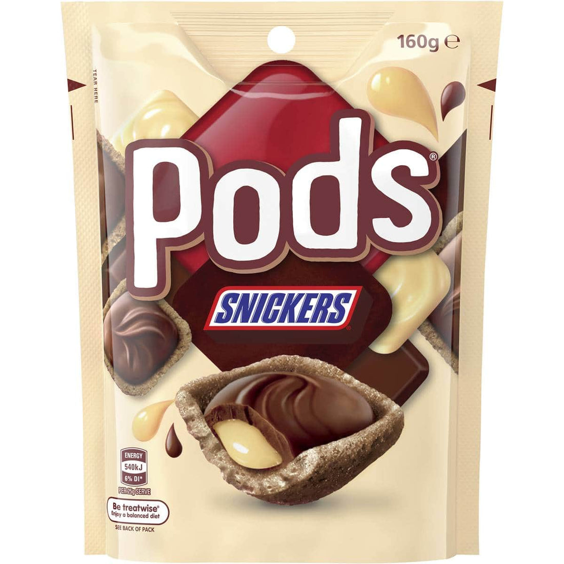 Snickers Pods (Australia) 160g