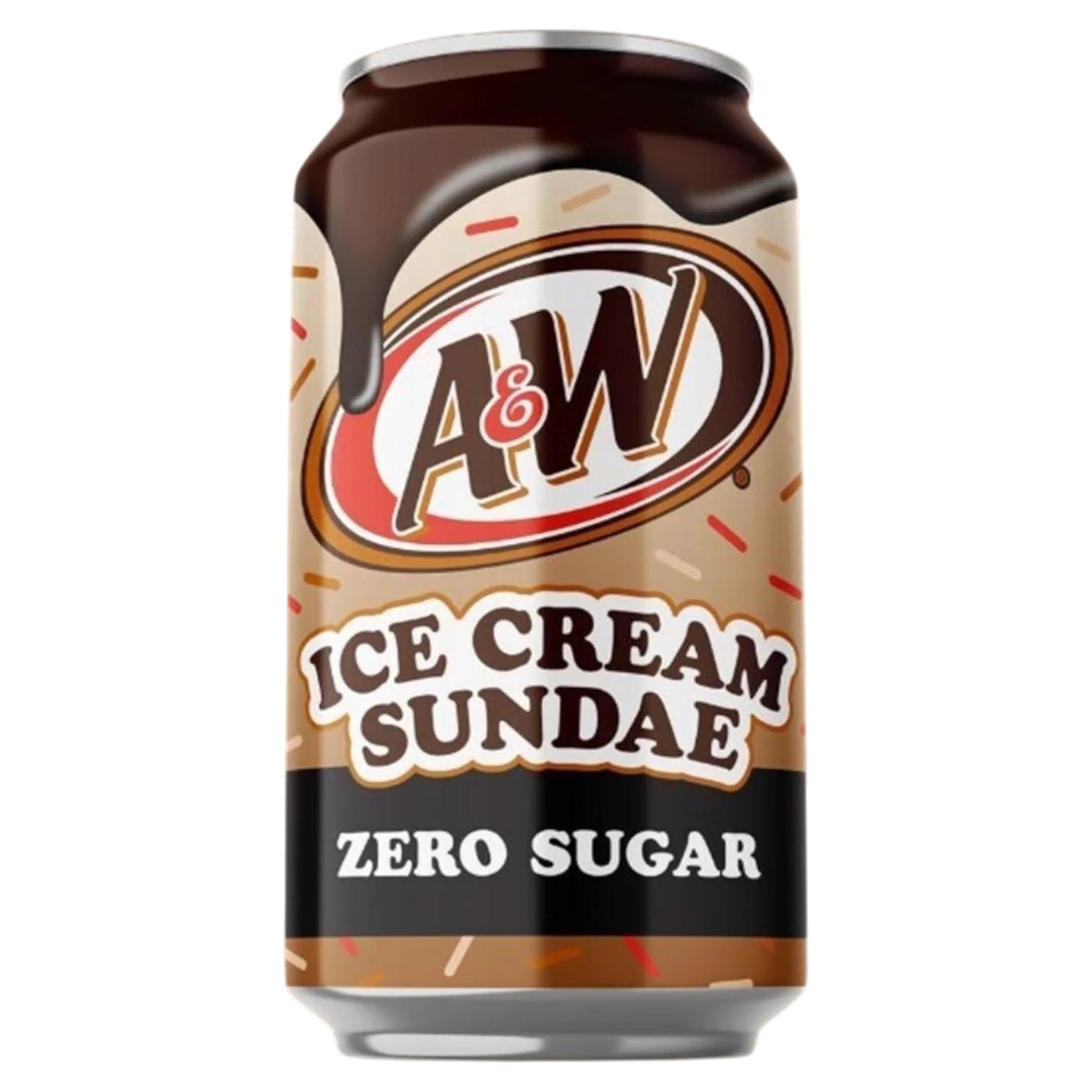 A&W Zero Sugar Ice Cream Sundae Soda 355ml DENTED CAN
