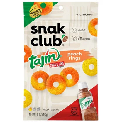 Snak Club Tajin Chile and Lime Mango Rings 64g