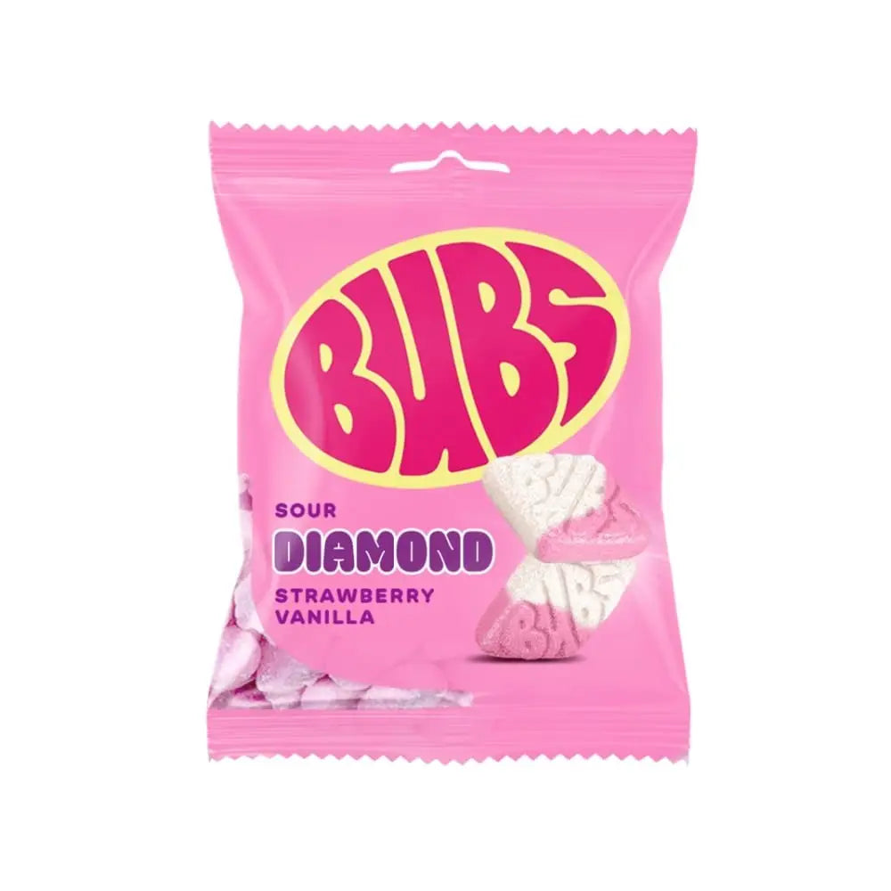 Bubs Sour Diamond Strawberry Vanilla 156g