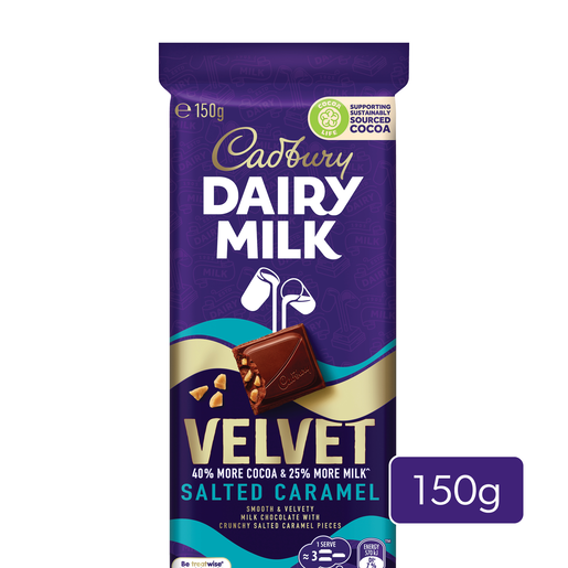 Dairy Milk Velvet Salted Caramel (Australia) 150g