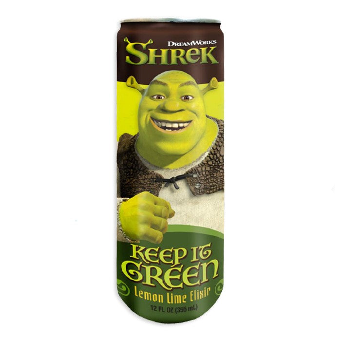 Boston America Shrek Keep It Green Lemon-Lime Drink 355ml  DAMAGED CAN