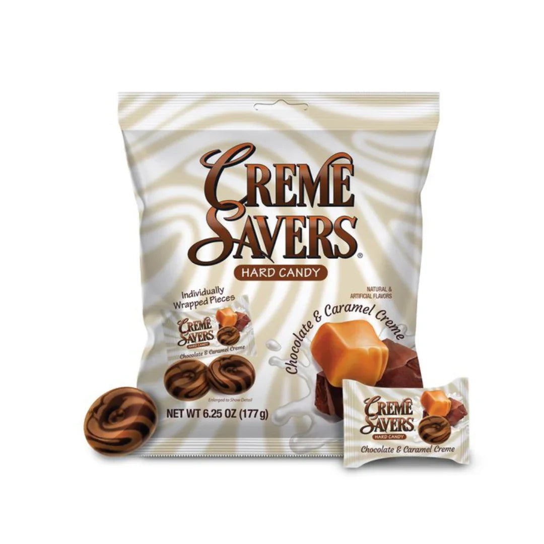 Creme Savers Chocolate &amp; Caramel Hard Candy – 177g (USA)