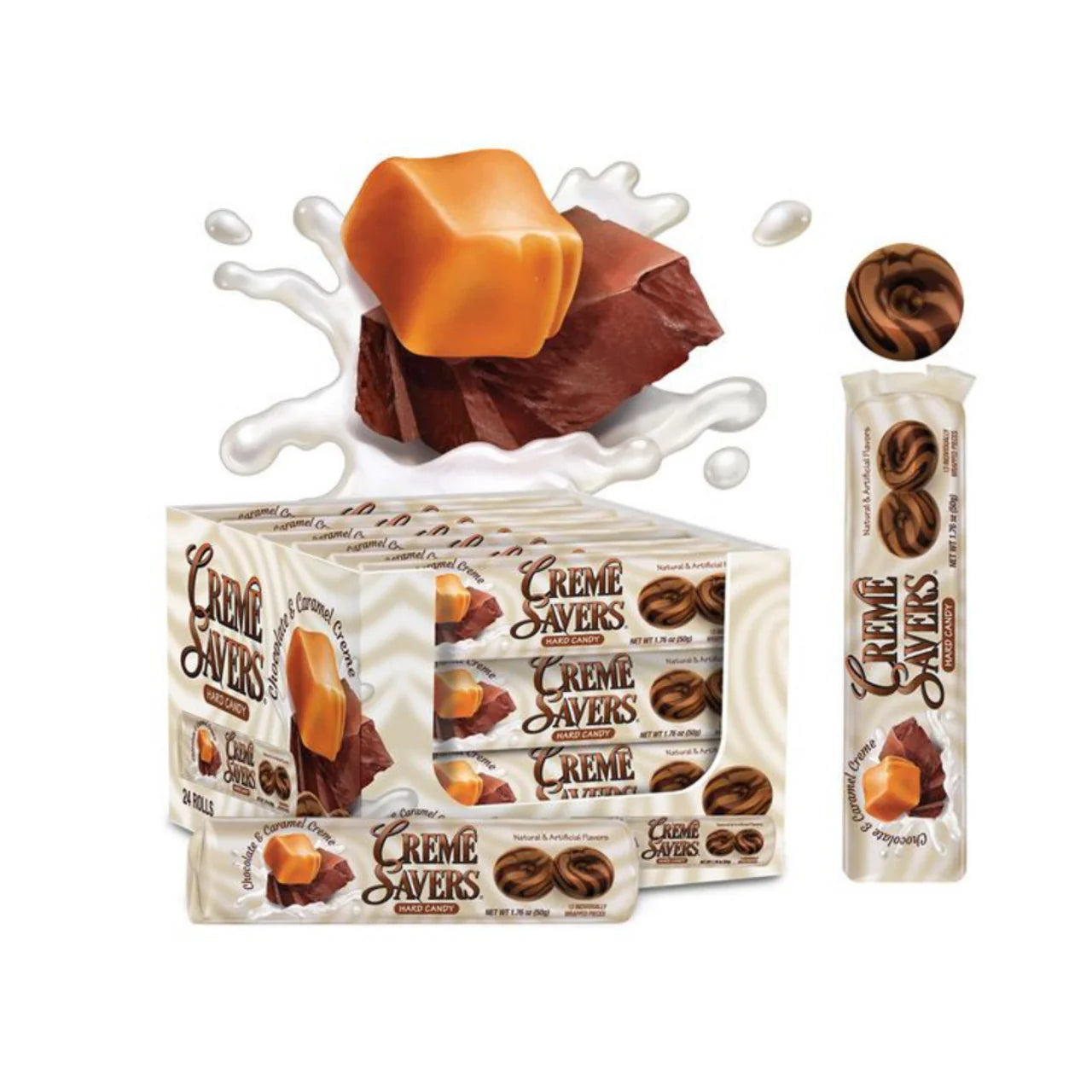 Creme Savers Chocolate &amp; Caramel Hard Candy – 50g