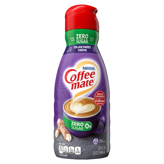 Coffee mate Zero Sugar Italian Sweet Creme Coffee Creamer 946ml