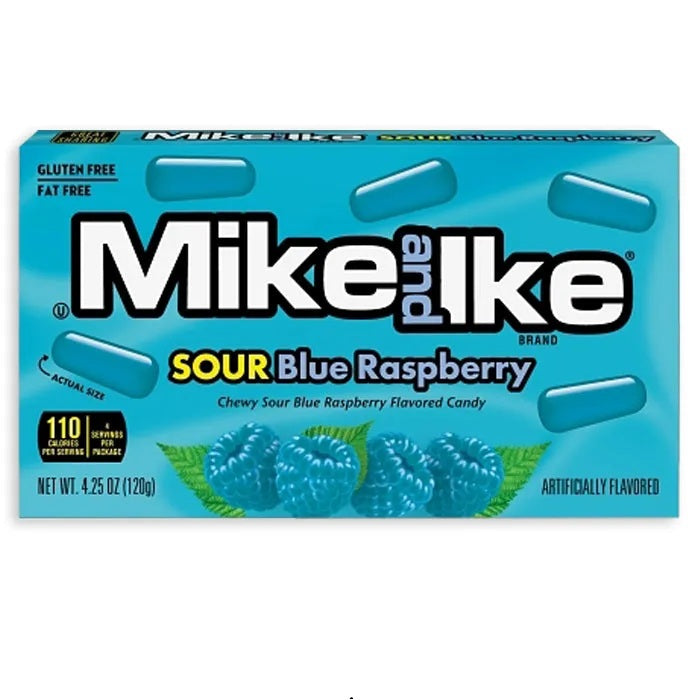 Mike &amp; Ike Sour Blue Raspberry 120g