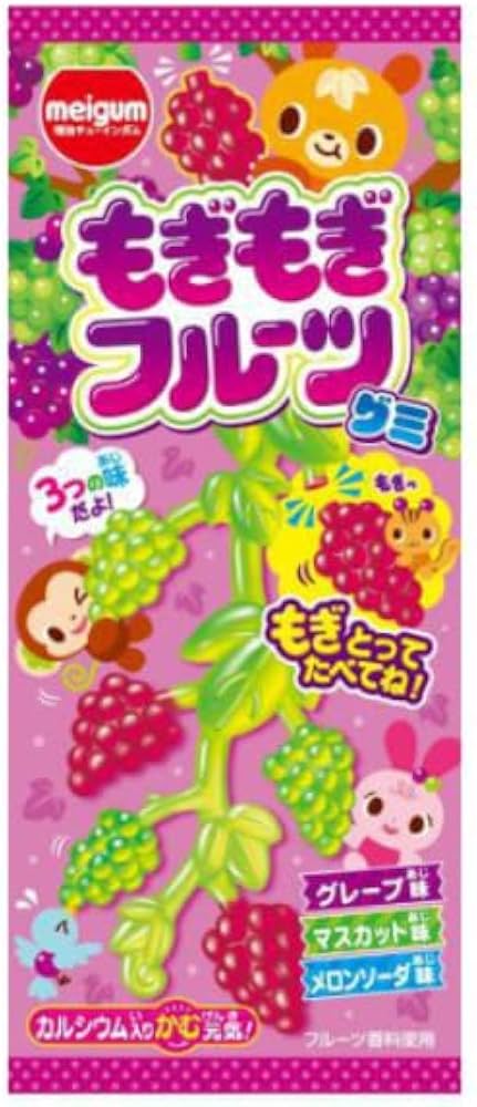 Meiji Meigum Mogi Mogi Fruit Shaped Gummy Sweets 21g best before 02/26