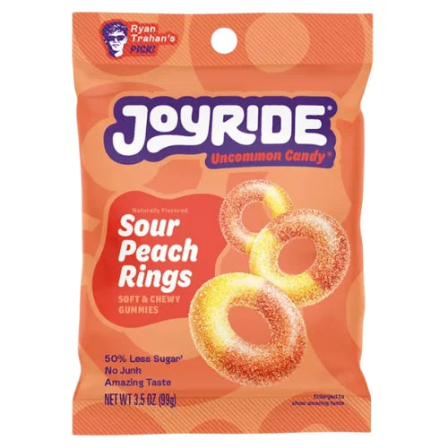 Joyride Candy Sour Peach Rings 99g