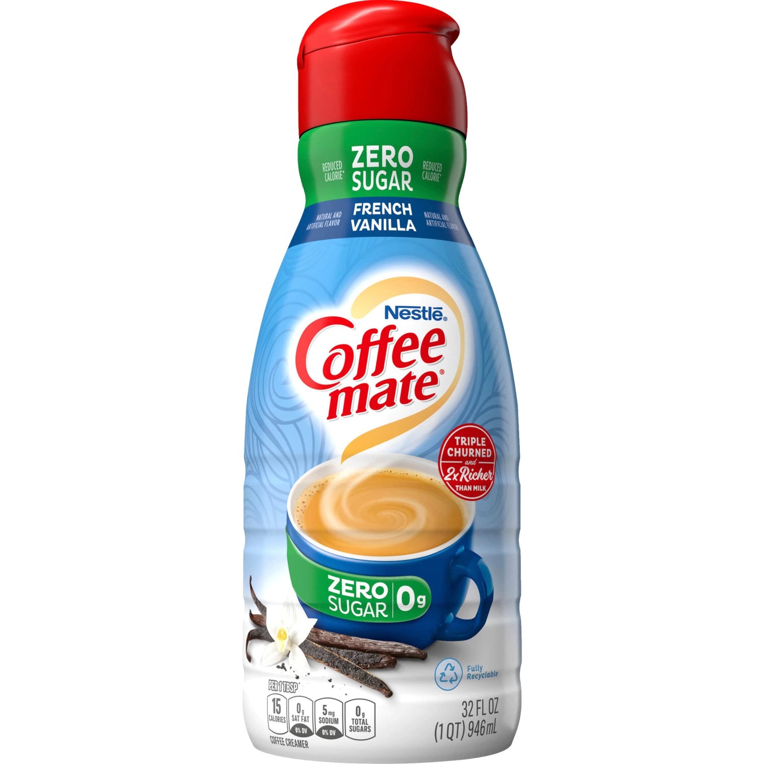 Coffee mate Zero Sugar French Vanilla Creme Coffee Creamer 946ml