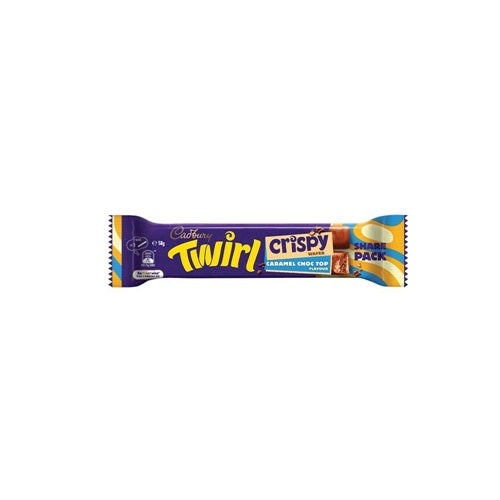 Cadbury Twirl Crispy Choc Caramel Share Pack – 58g (Australia)