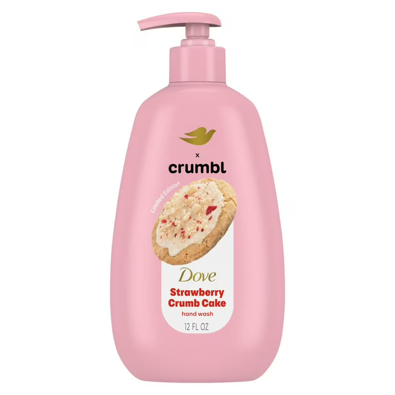 Dove Crumbl Liquid Hand Wash Strawberry Crumb Cake, 12 fl oz (Pre-Order)