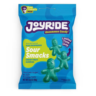 Joyride Candy Blue Raspberry Sour Smacks 99g
