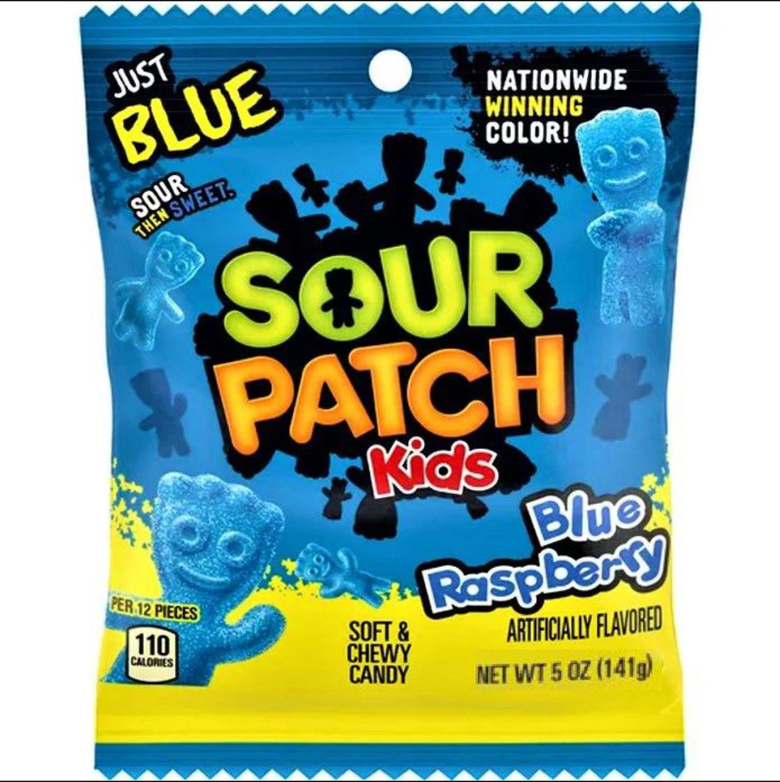 Sour Patch Kids Blue Raspberry Peg Bag (141g)