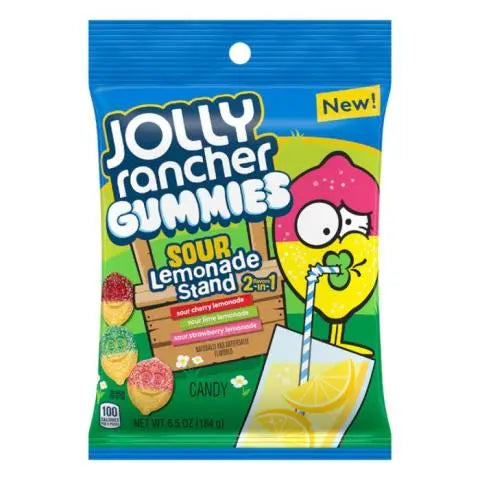 Jolly Rancher Gummies Sour Lemonade Stand 2-in-1 184g