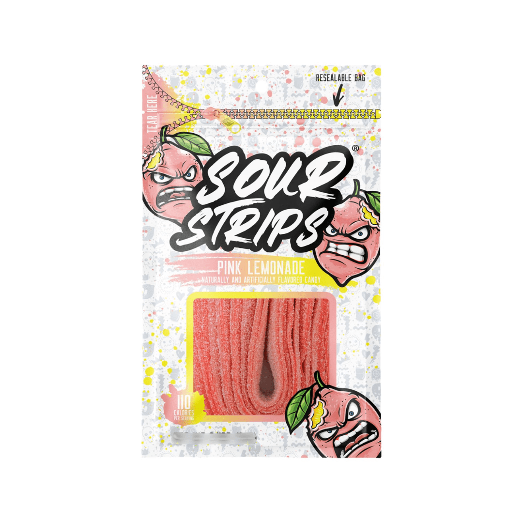 Sour Strips Pink Lemonade Candy 96g