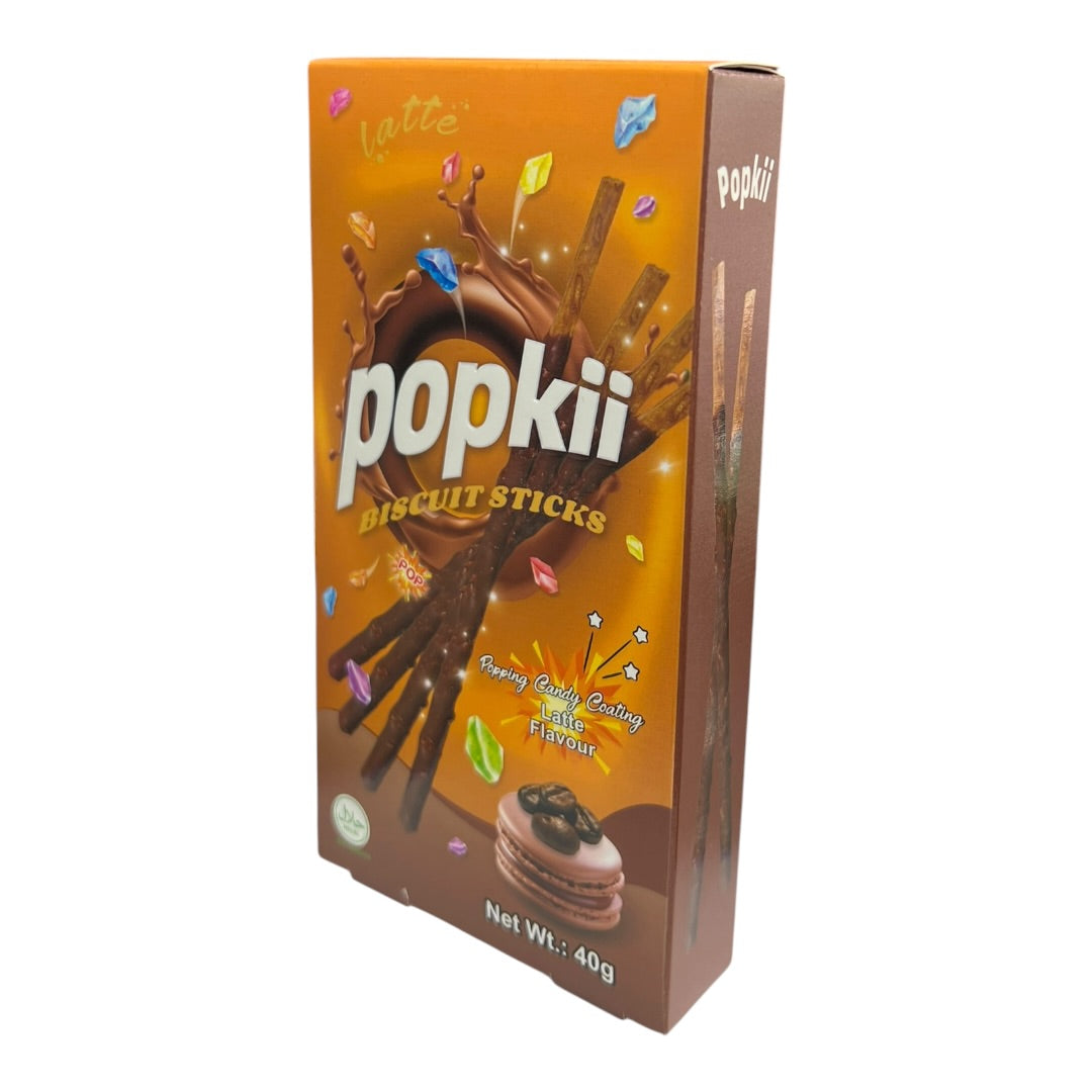 Popkii Biscuit Sticks Latte 40g