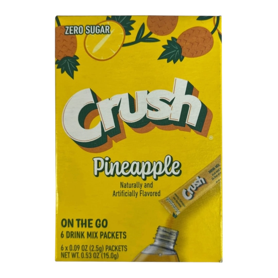 Crush Pineapple On The Go Zero Sugar Drink Mix 15g (6 Packets)