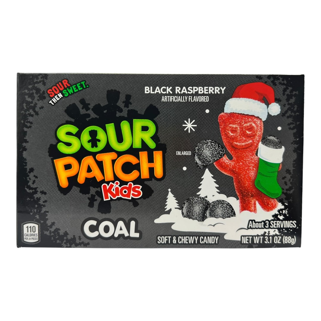 Sour Patch Kids Coal Black Raspberry Soft &amp; Chewy Candy (88g)