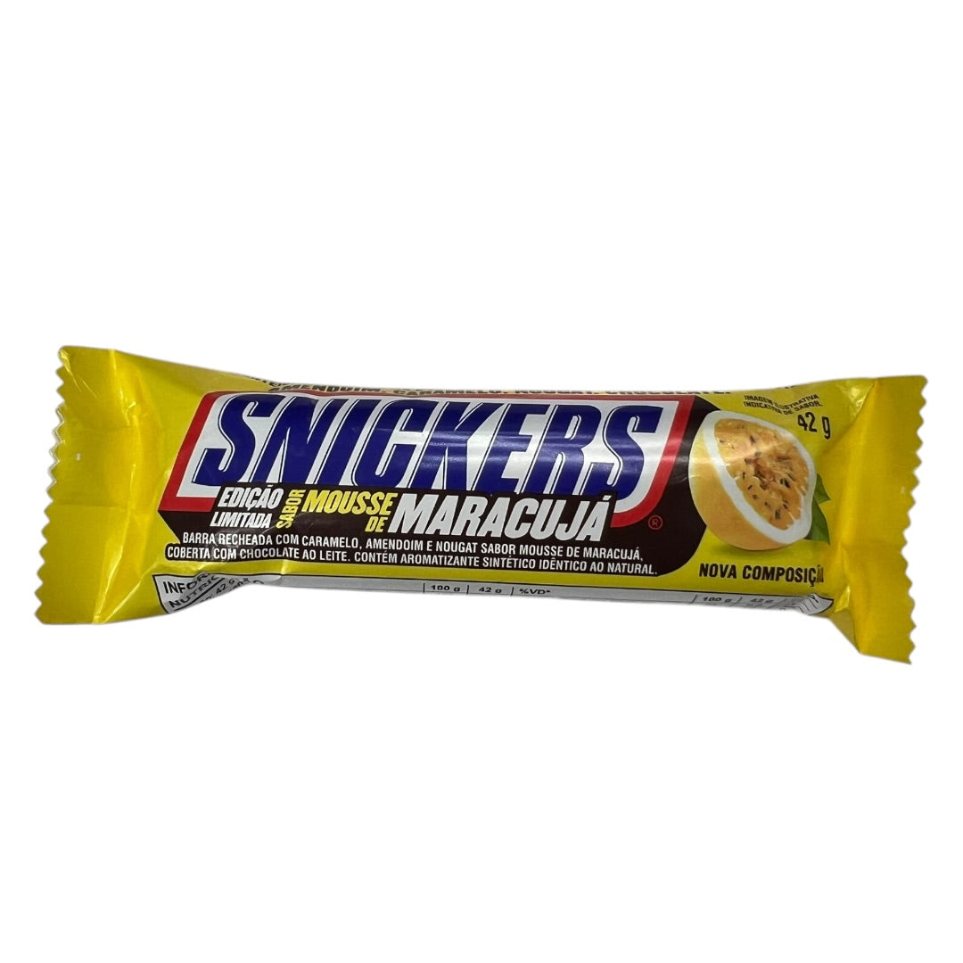 Snickers Passion Fruit Mousse (Maracujá) Limited Edition Chocolate Bar 42g